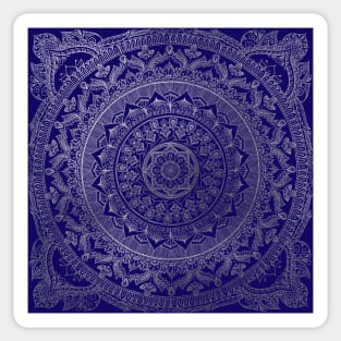 Mandala Royal - Blue and Silver Sticker